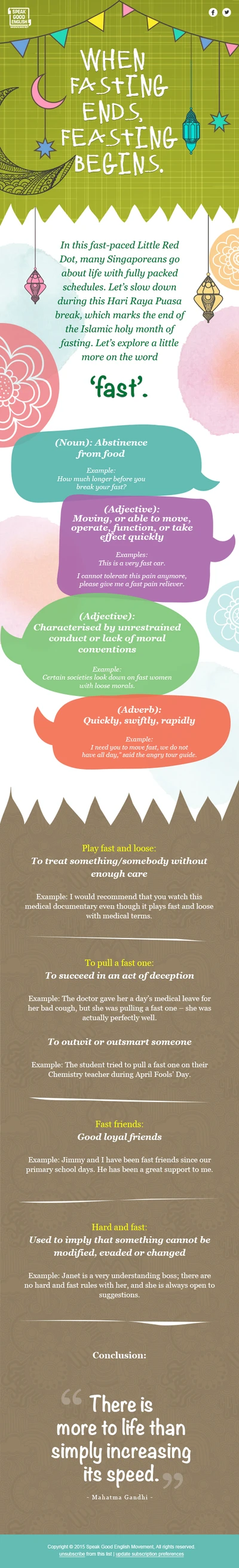 Speak Good English Newsletter July 2015